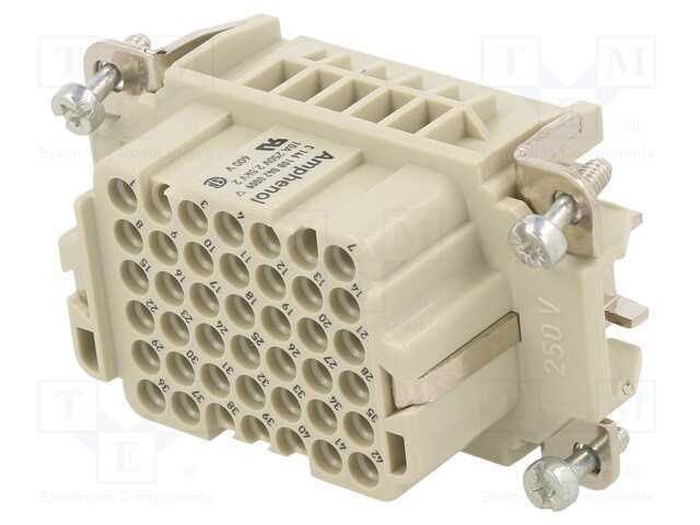 Conector: Hdc, Inserto de Contatos, Fêmea, C146,Heavymate Dd