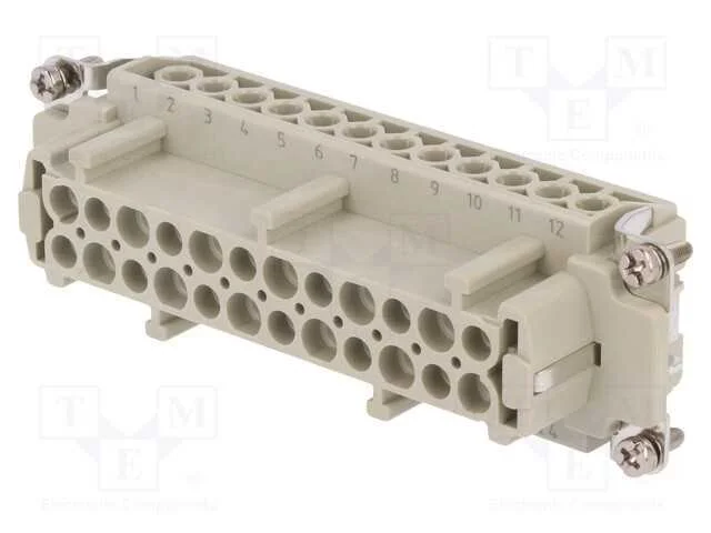 Conector: HDC, inserto de contatos, fêmea, DE, PI.