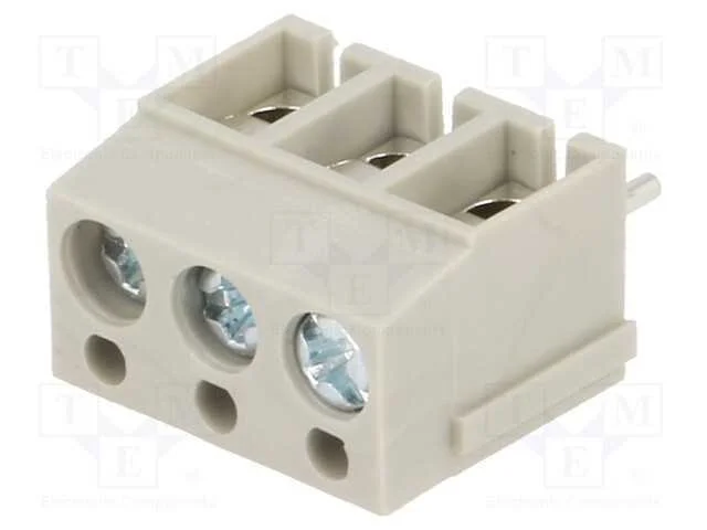 PCB bloco terminal, angulares 90, 5mm, faixas: 3,.