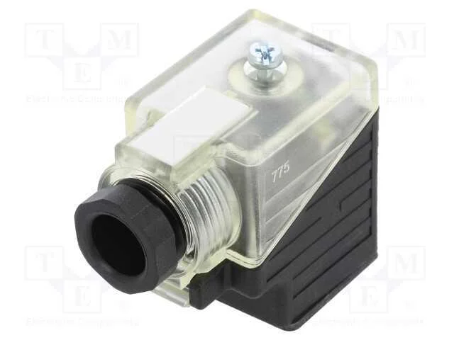 Conector: de válvulas, ficha, formato A, 18mm, fê.