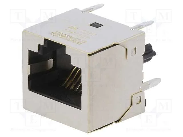 Tomada, RJ45, PIN: 8, dourado, Sistema: 8p8c, par.