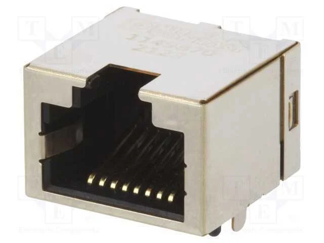 Tomada, RJ45, PIN: 8, dourado, Sistema: 8p8c, par.