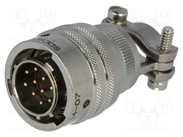 Conector: Redondos, com Cabo, Pt/451, Ficha, Macho, Pin: 10, Dourado