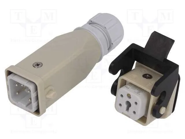 Conector: HDC, macho + fêmea, C146, PIN: 5, 4+PE,.