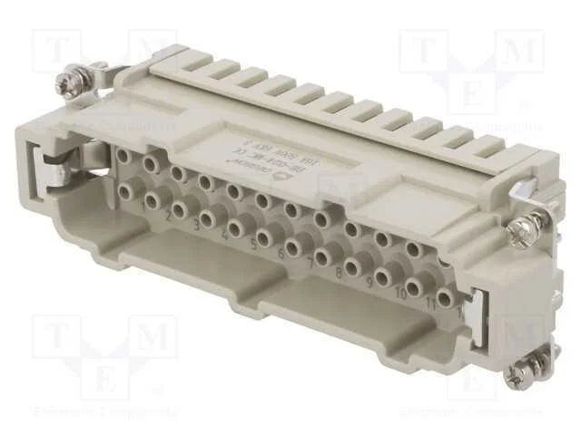 Conector: HDC, inserto de contatos, macho, DE, PI.