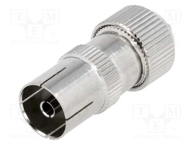 Ficha, concêntricos 9,5mm (IEC 169-2), fêmea, sim.
