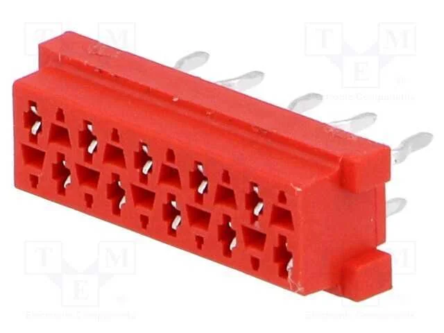 Micro-Match, Tomada, Fêmea, Pin: 10, Tht, para Pcb, Sistema: 2x5