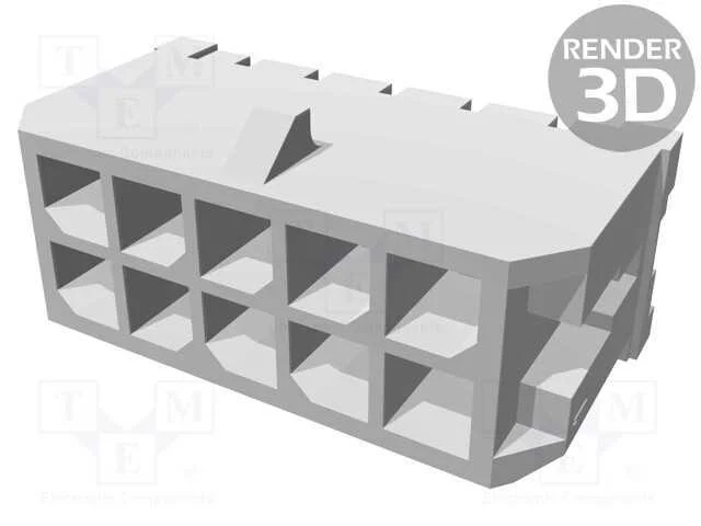 Tomada, fio-placa, macho, Micro-Fit 3.0, 3mm, PIN.