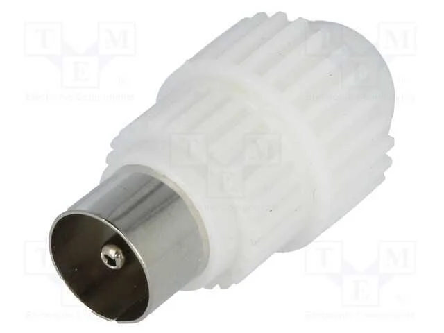 Ficha, Concêntricos 9,5mm (Iec 169-2), Macho, Simples, com Cabo