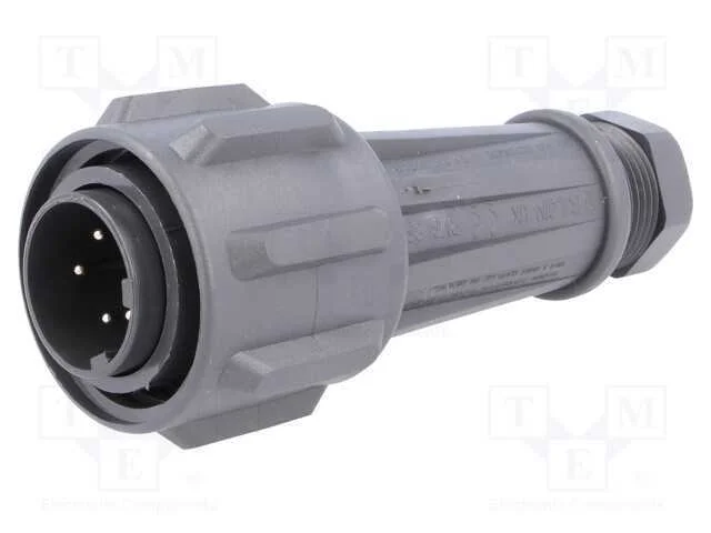 Conector: redondos, ficha, macho, PIN: 5, rosca i.