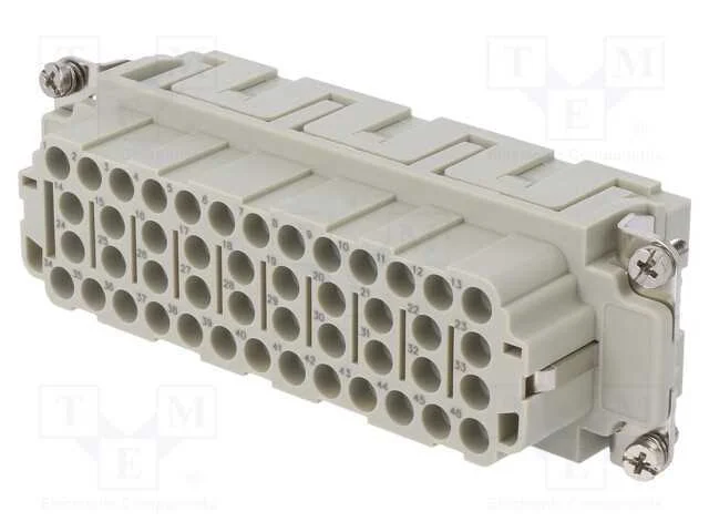 Conector: HDC, inserto de contatos, fêmea, DEE, P.