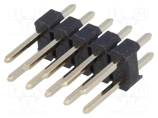 Barra de pinos, pinos, macho, PIN: 10, simples, 2.