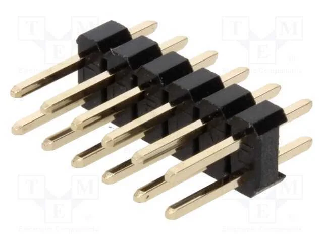 Barra de pinos, pinos, macho, PIN: 12, simples, 2.
