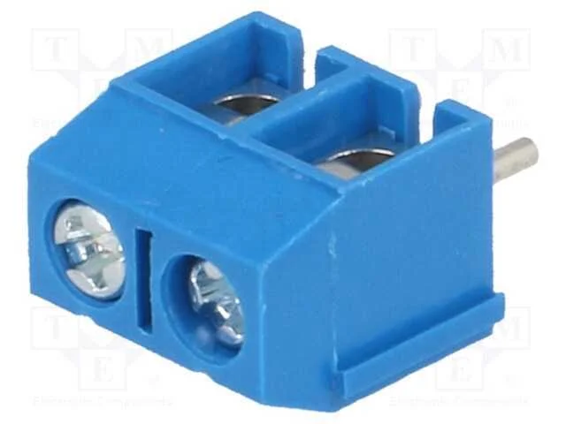 PCB bloco terminal, angulares 90, 5,08mm, faixas:.