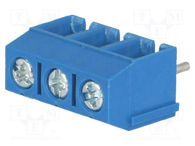 PCB bloco terminal, angulares 90, 5,08mm, faixas:.