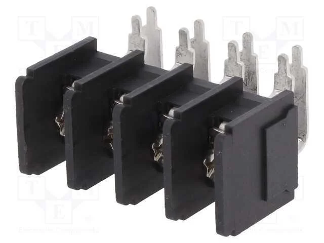 PCB bloco terminal, angulares 90, 11mm, faixas: 4.