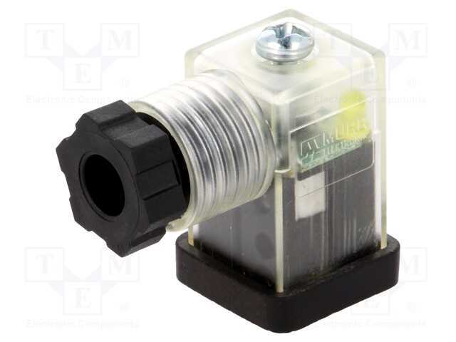 Conector: de Válvulas, Ficha, Formato C, 8mm, Fêmea, Pin: 3, 4÷6mm
