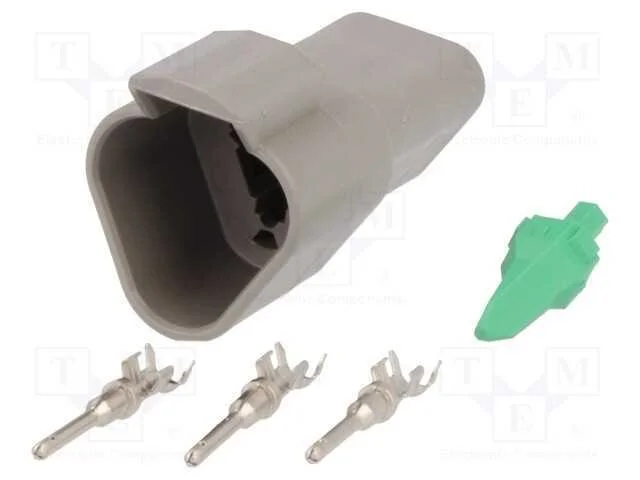 Conector: Fio-Fio, Dt, Macho, Ficha, com Cabo, Pin: 3, Cerrar, Ip68