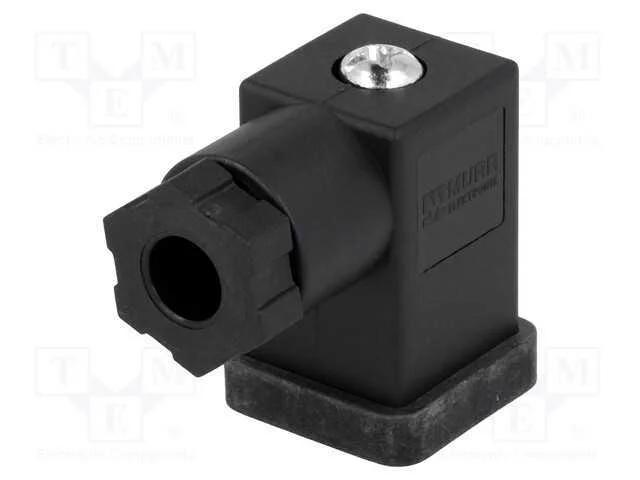 Conector: de Válvulas, Ficha, Formato C, 9,4mm, Fêmea, Pin: 3, 4÷6mm