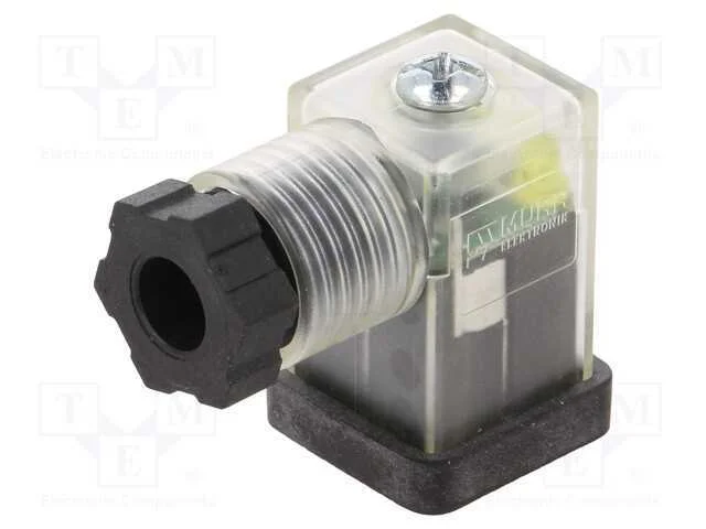 Conector: de V&aacute;lvulas, Ficha, Formato C, 9,4mm, F&ecirc;mea, Pin: 3, 4&divide;6mm