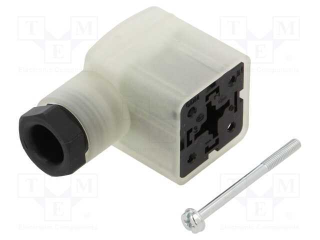Conector: de Válvulas, Ficha, Formato A, 18mm, Fêmea, Pin: 3, 1,5mm2