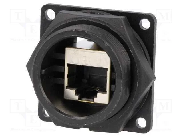 Conector, RJ45, DC, PIN: 8, Cat: 6, blindadas, Si.