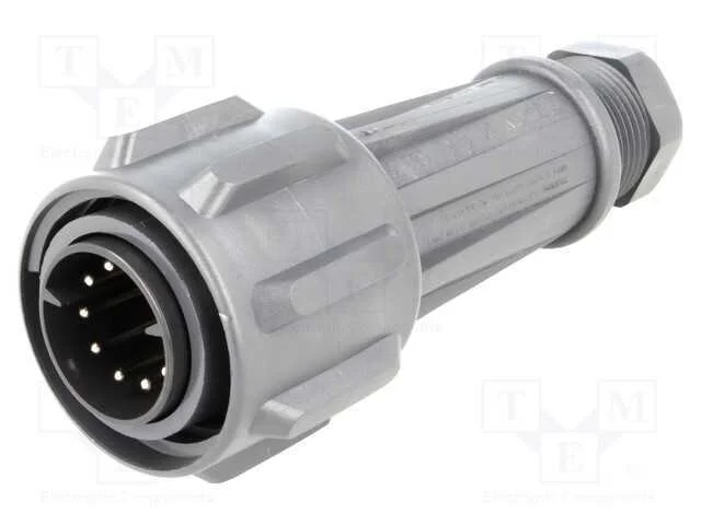 Conector: redondos, ficha, macho, PIN: 10, rosca .