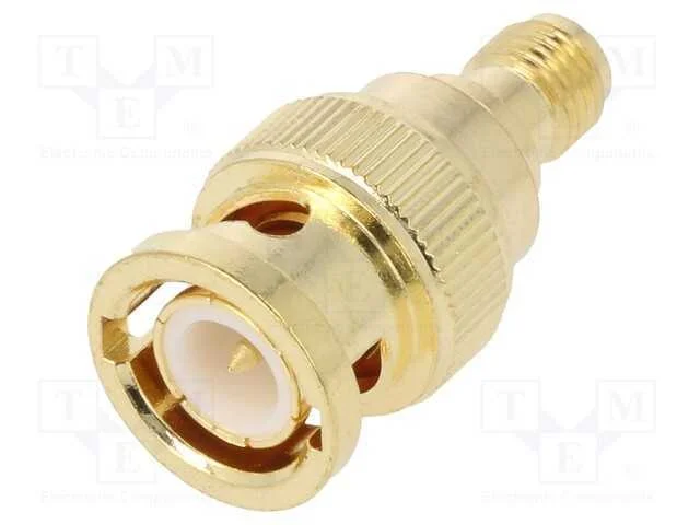 Adaptador, BNC macho,fêmea SMA, Isolamento: PTFE,.