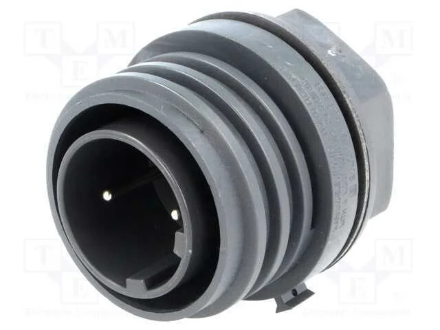 Conector: redondos, tomada, macho, PIN: 2, rosca .