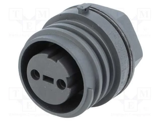 Conector: redondos, tomada, fêmea, PIN: 2, rosca .