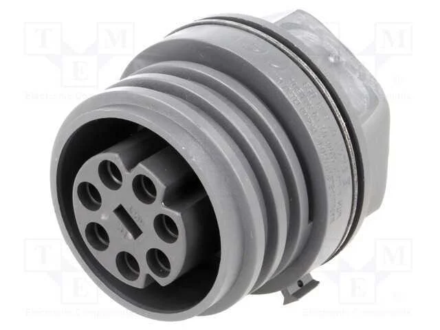 Conector: redondos, tomada, fêmea, PIN: 7, rosca .