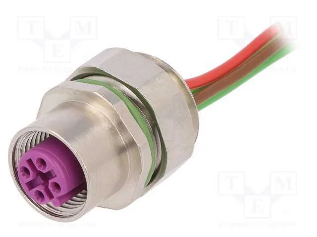 Tomada, M12, PIN: 5, fêmea, código B-Profibus, fi.