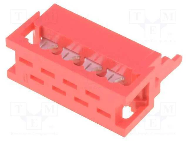 Fio-Placa, Ficha, Macho, Pin: 8, Idc, para Fita, 1,5a, 30mo, 1,27mm