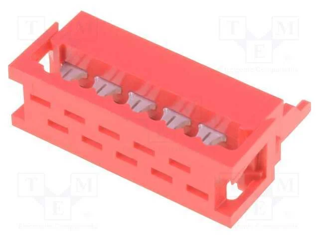 Fio-Placa, Ficha, Macho, Pin: 10, Idc, para Fita, 1,5a, 30mo, 1,27mm