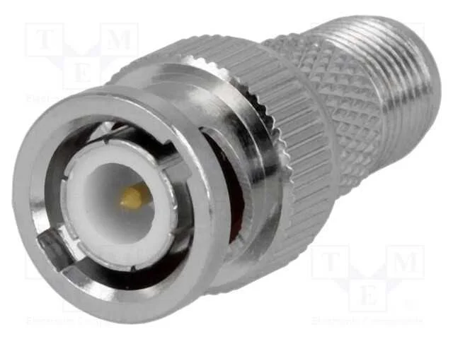 Adaptador, BNC ficha,F tomada