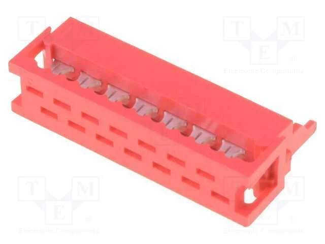 Fio-Placa, Ficha, Macho, Pin: 14, Idc, para Fita, 1,5a, 30mo, 1,27mm