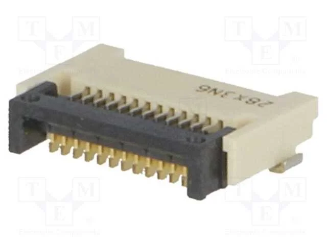 Conector: FFC/FPC, horizontais, PIN: 12, contacto.