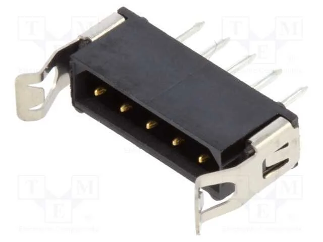 Tomada, Placa- Fio/Placa, Macho, Datamate L-Tek, 2mm, Pin: 5, Tht