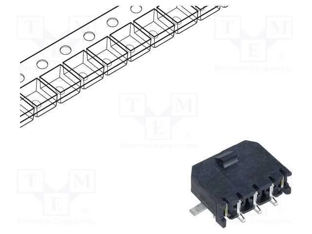 Tomada, Fio-Placa, Macho, Micro-Fit 3.0, 3mm, Pin: 3, Glow-Wire, Smt