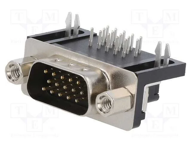 D-Sub, Pin: 15, Tomada, Macho, para Pcb, Angulares 90, Tht, 2,5a