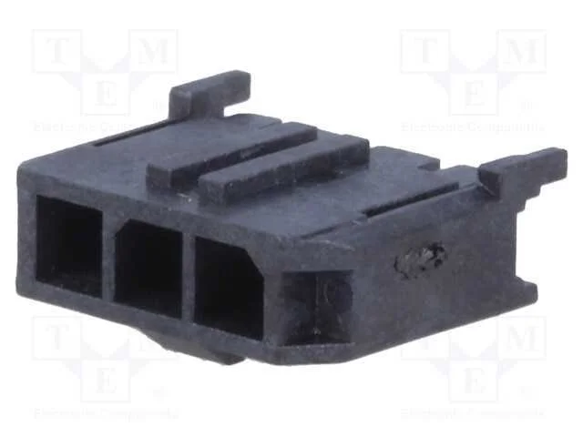 Tomada, Fio-Placa, Macho, Micro-Fit 3.0, 3mm, Pin: 3, Tht, 5a, 600v