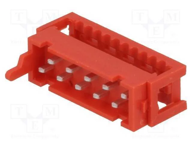 Fio-Placa, Ficha, Macho, Pin: 10, Idc, para Fita, 30v, 1a, -40&divide;105c