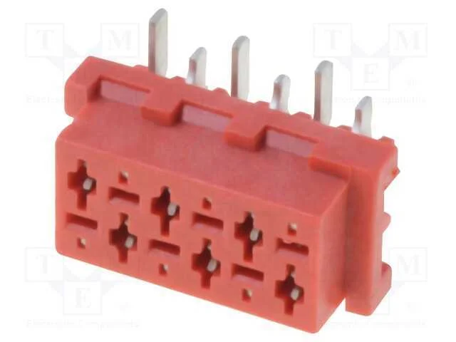 Fio-Placa, Tomada, Fêmea, Pin: 6, Smt, para Pcb, 1,5a, 30mo, Vertical