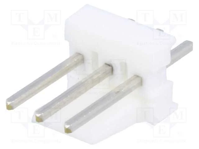 Tomada, Fio-Placa, Macho, Pin: 3, Polarizados, 2,54mm, Tht, Mta-100