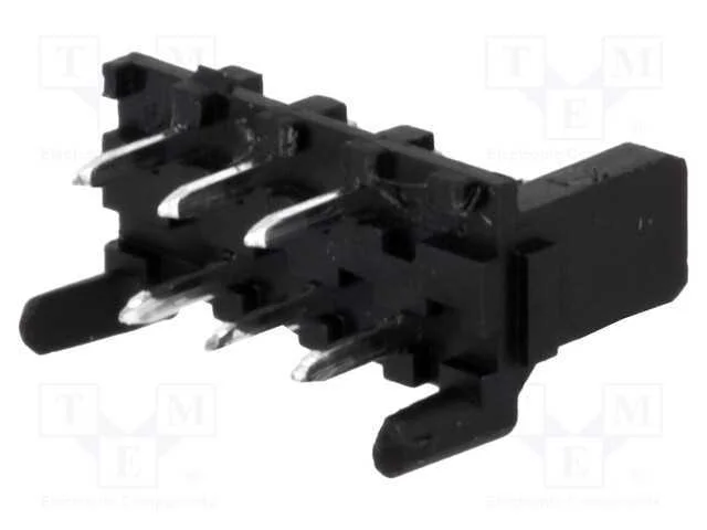 Tomada, fio-placa, macho, PIN: 6, 1,27mm, THT, Pi.