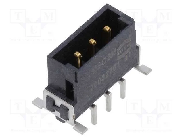Conector: placa-placa, macho, PIN: 3, 2,54mm, har.
