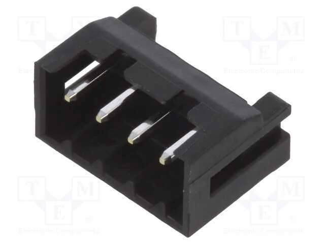 Tomada, Fio-Fio/Placa, Macho, Df3, 2mm, Pin: 4, Tht, para Pcb