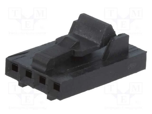 Ficha, Fio-Placa, Fêmea, Ampmodu Mte, 2,54mm, Pin: 4, Sem Contactos