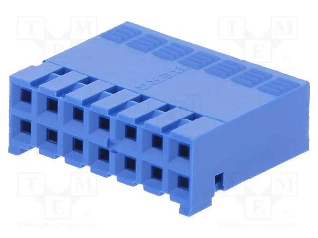 Ficha, Fio-Placa, F&ecirc;mea, Dubox, 2,54mm, Pin: 14, Sem Contactos