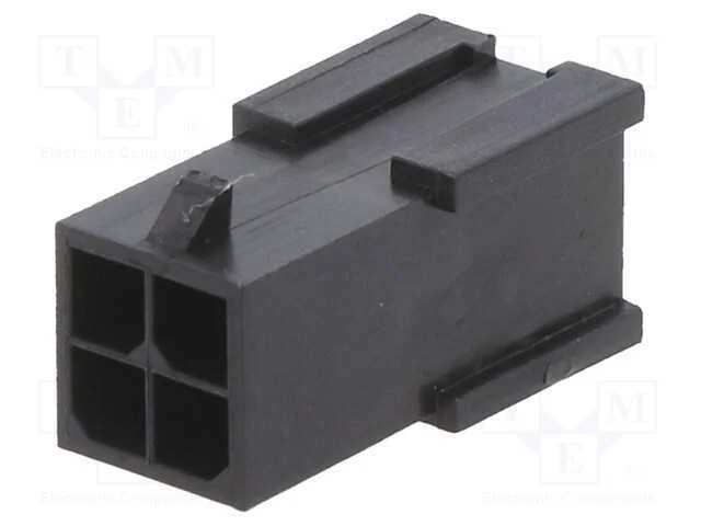 Ficha, Fio-Placa, Macho, Minitek Pwr 3.0, 3mm, Pin: 4, com Cabo, 5a